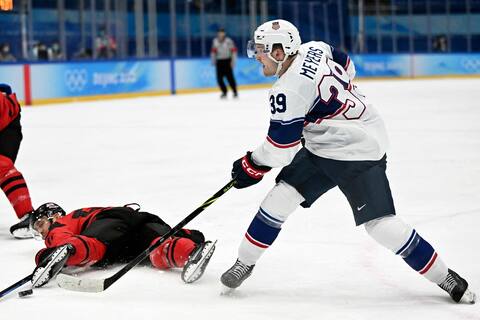 Men's hockey: Canadians hit an American wall