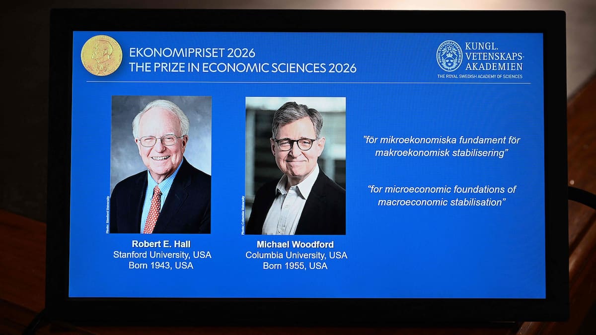 Le Nobel d'économie aux Américains Michael Woodford et Robert Hall