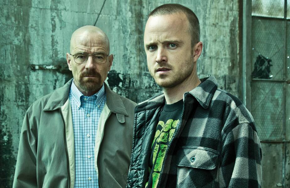 Walter White (Bryan Cranston) et Jesse Pinkman (Aaron Paul)