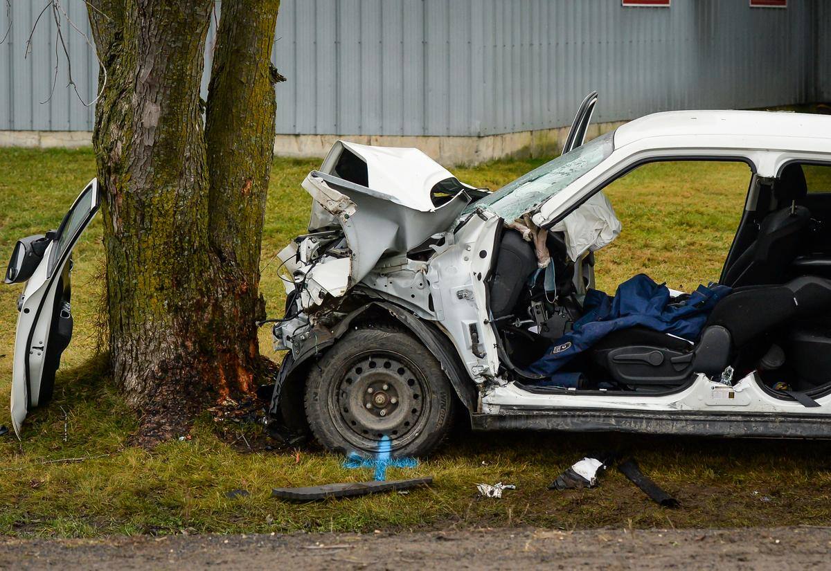 un mort et une femme en etat critique apres une collision avec un arbre tva nouvelles