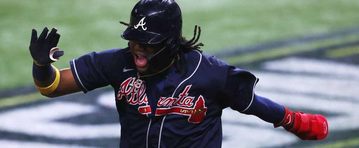 The Braves win the first game against the Dodgers 1