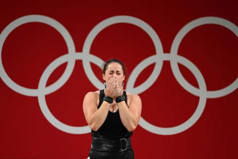 Quebec weightlifter Maud Charon covered himself with gold