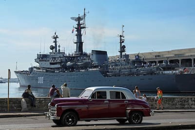 In pictures | New Russian military ship makes stop in Cuba