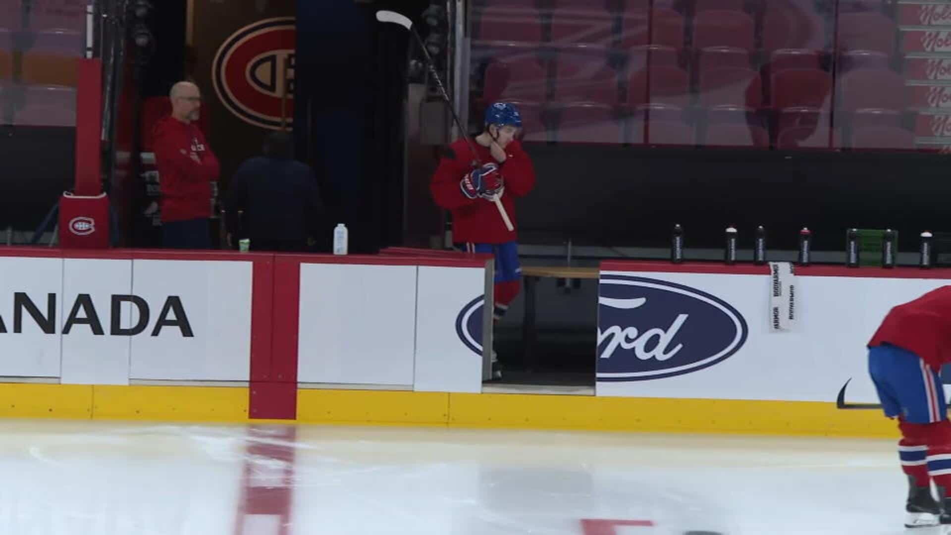 Hutson est bien à l'aise sur ses patins