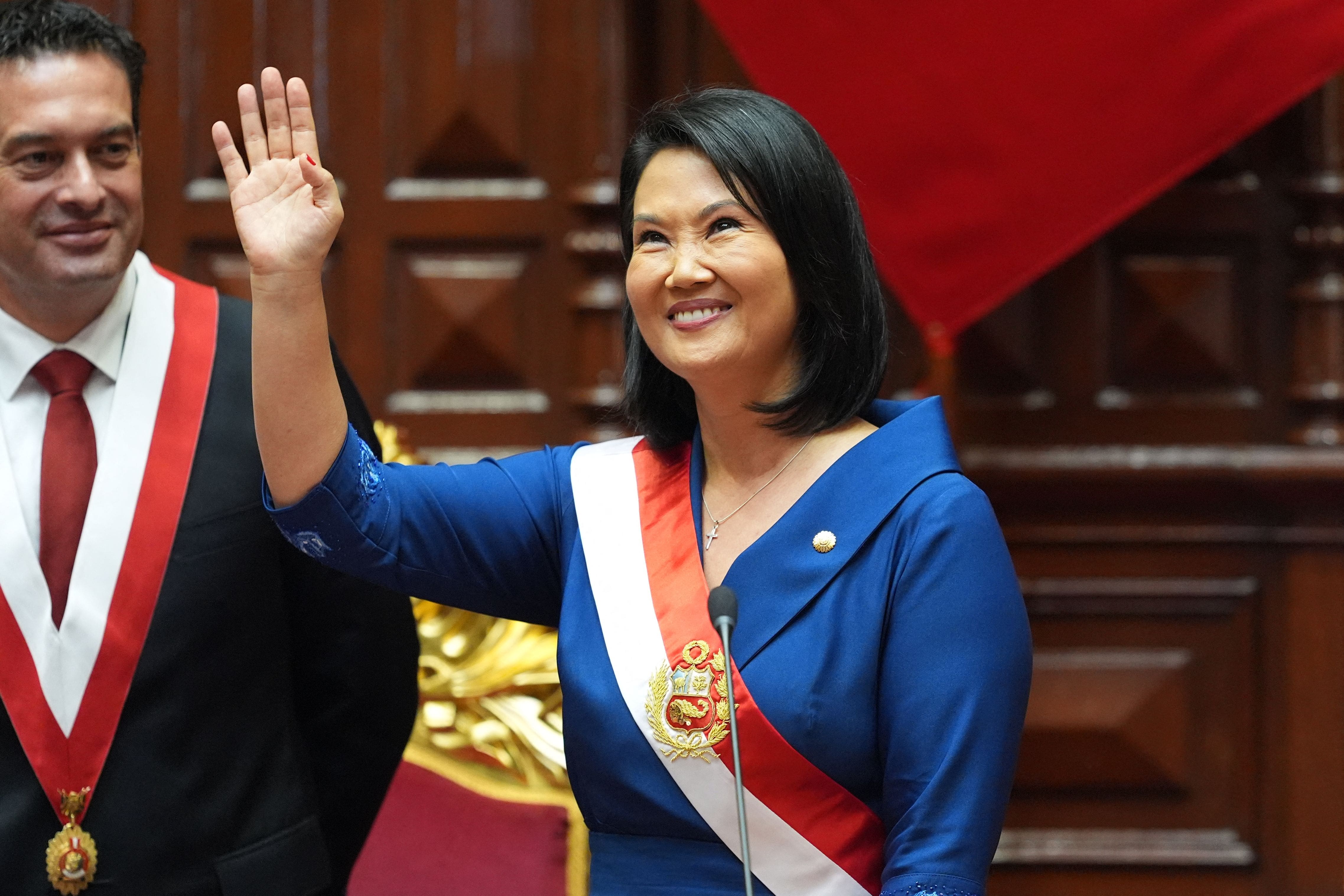 Keiko Fujimori sworn in as new president of Peru