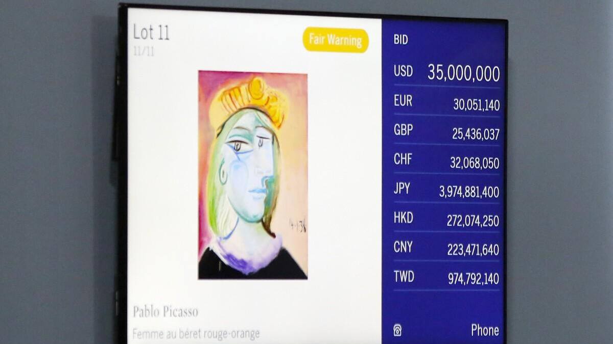 Onze oeuvres de Picasso vendues à Las Vegas pour plus de 108 M$
