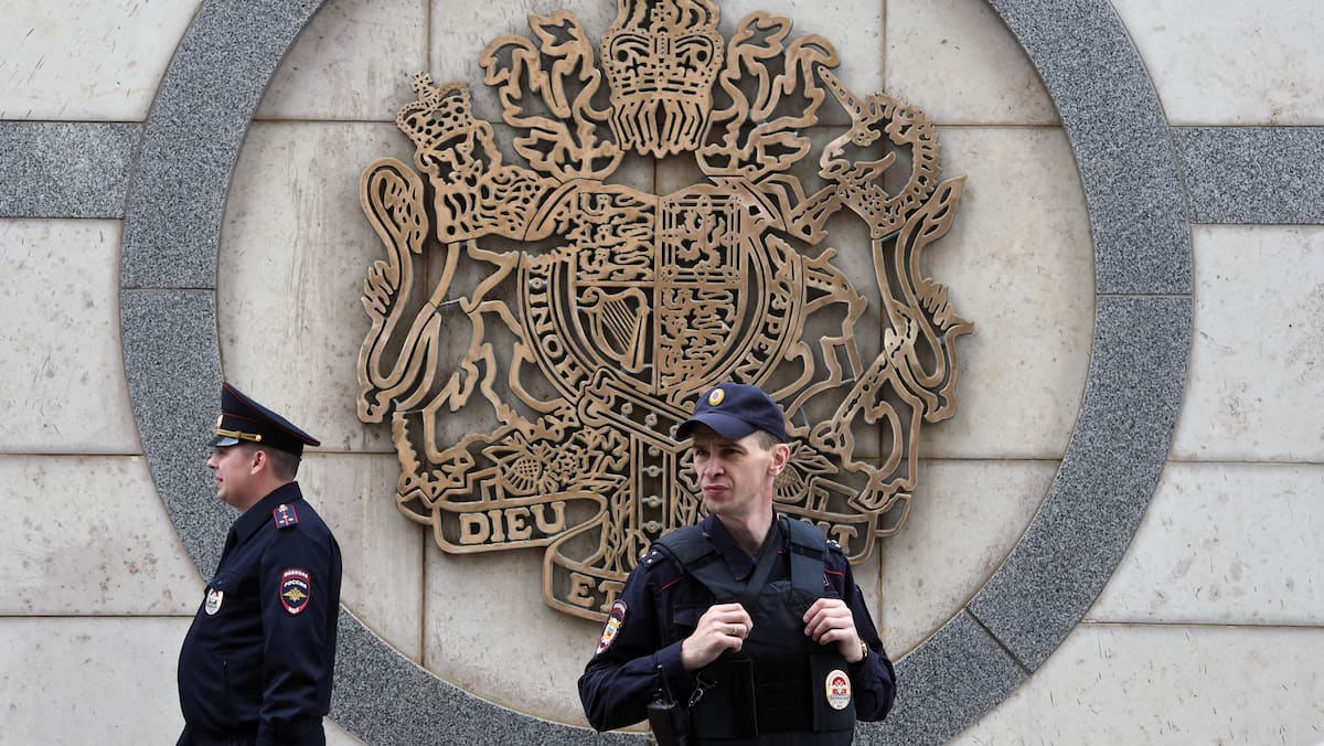 Russie: arrestation d'un agent de sécurité de l'ambassade britannique pour un complot présumé