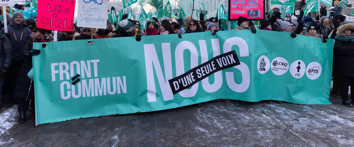 Le Front commun a obtenu une bonification salariale de 17,4% sur cinq ans