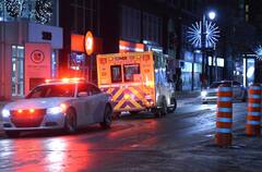 Montréal: un homme blessé par balle au centre-ville