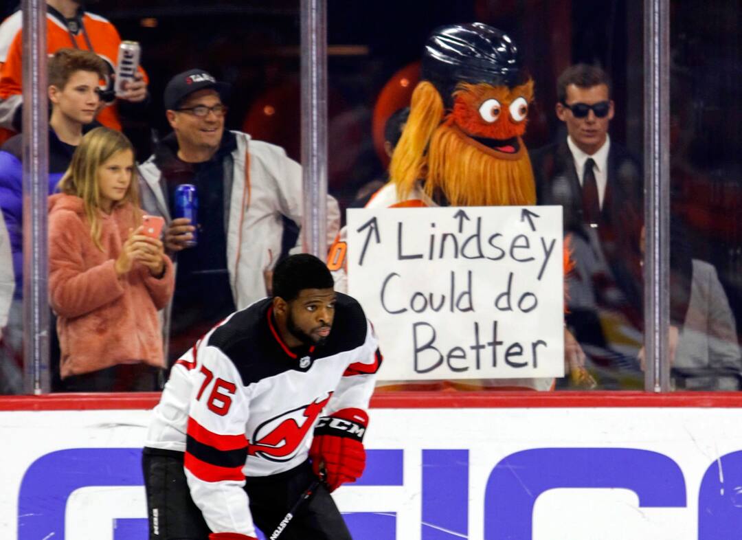 Gritty et PK Subban