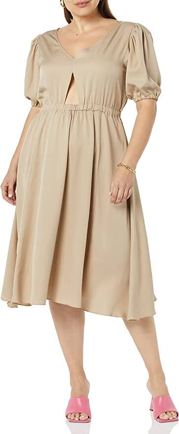 Robe LMV (La Mode Est à Vous) – Taille 46, Noir, Sans Manches, Genou (Neuf Sans étiquettes)