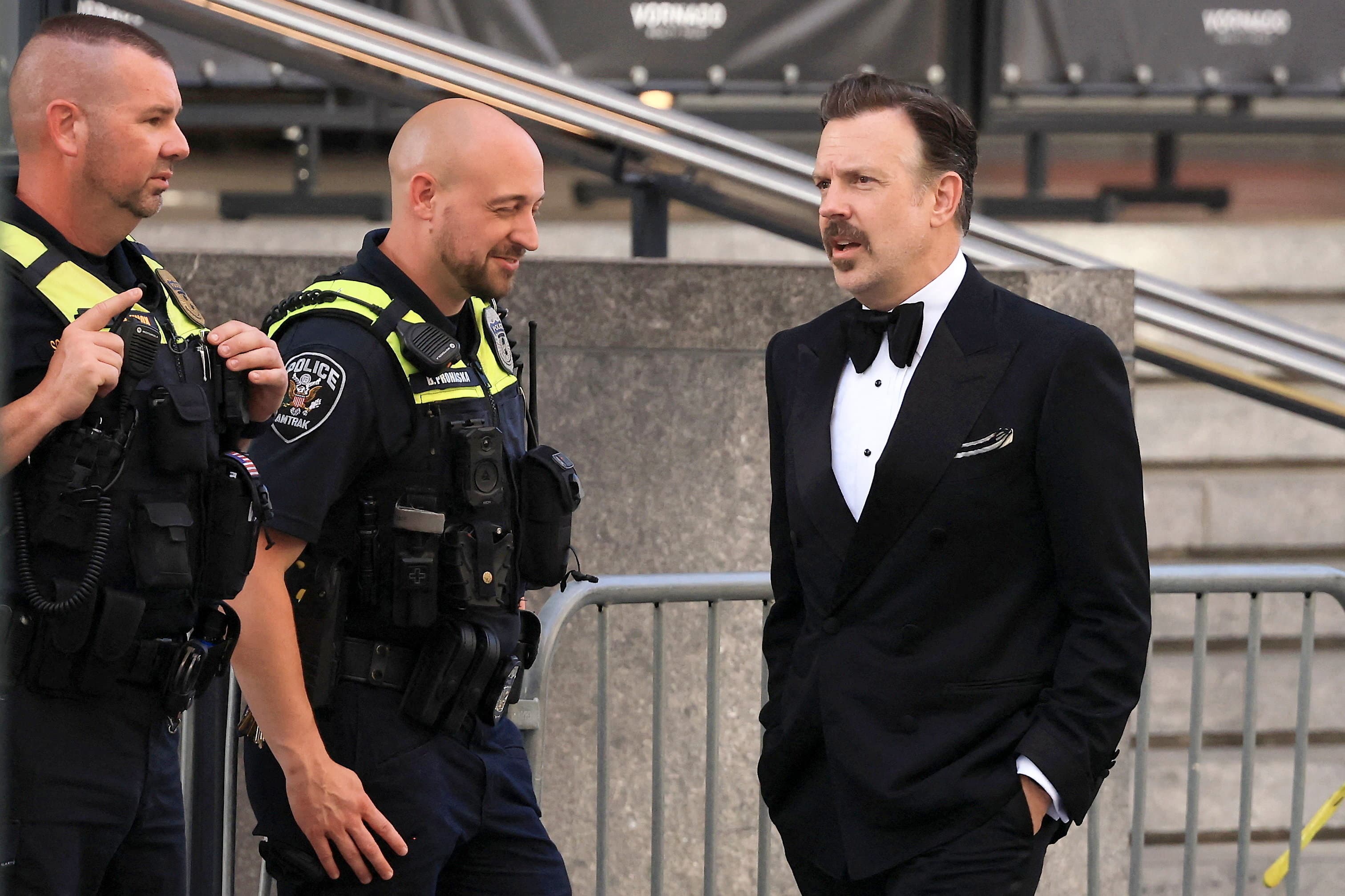 Jason Sudeikis was among the long list of celebrity guests at Taylor Swift and Travis Kelce's wedding yesterday.