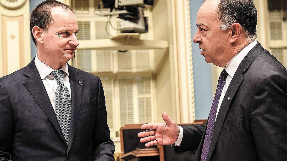 Les ministres Dubé et Girard promettent de finir leur mandat