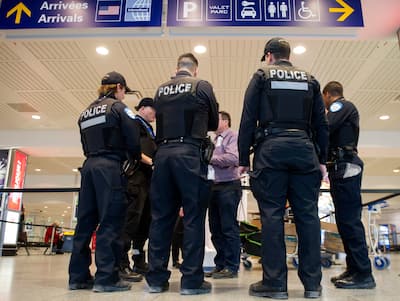 On the left, a customer stocking up on toilet paper at Costco on March 13, 2020. On the right, seniors received wishes for their 90th birthday through their home window on March 23, 2020... confinement required.