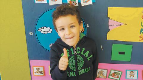 Djad a été nommé l’ami du jour à son école de Montréal.