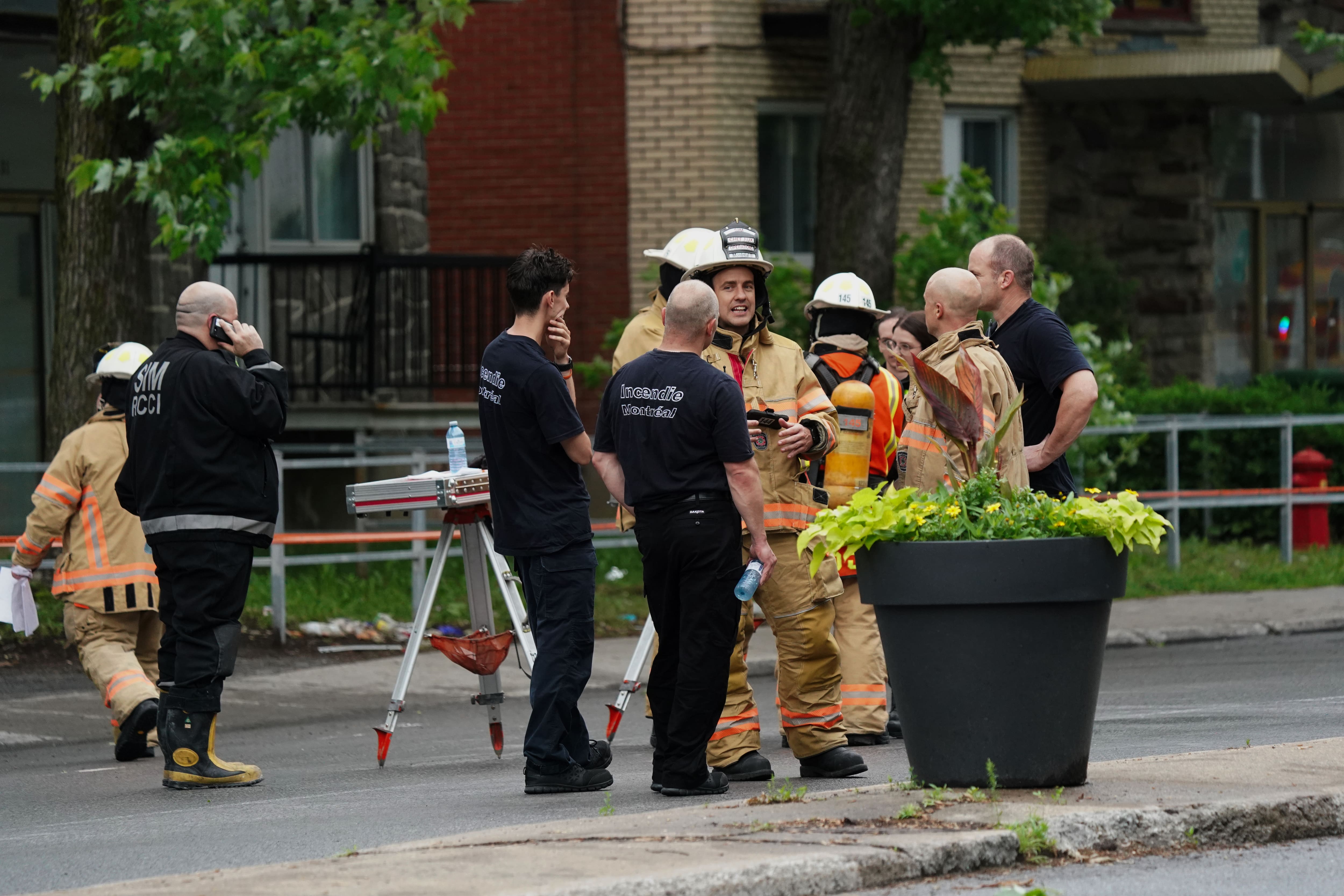 Poste de commandement des pompiers de Montréal sur le boulevard Lacordaire à Montréal-Nord.
