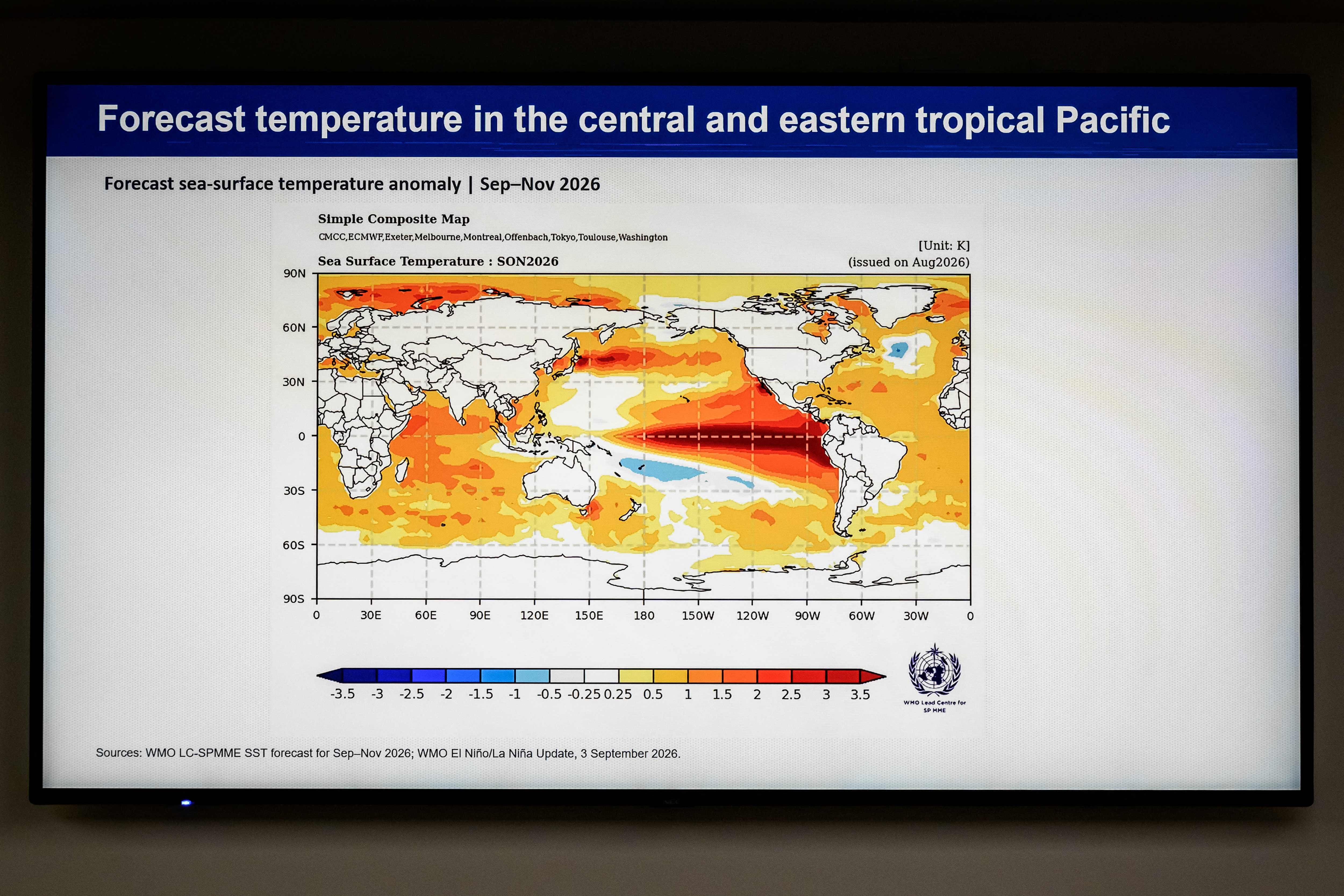 L'ONU prévoit un El Niño «de très forte intensité» ces cinq prochains mois