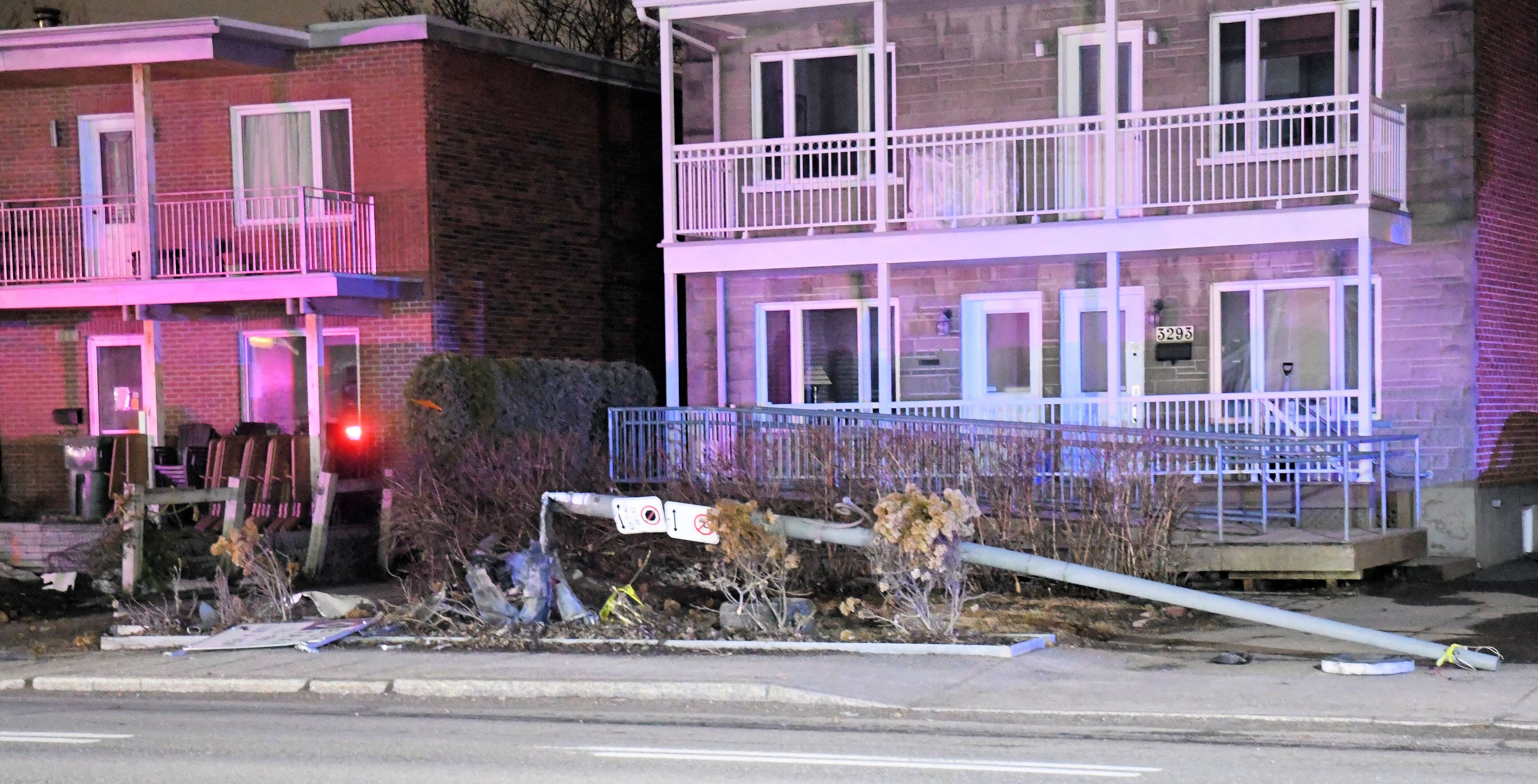 Damage to the Sun Life Financial building