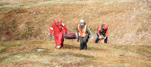 A search and rescue unit of the Sûreté du Québec in action.