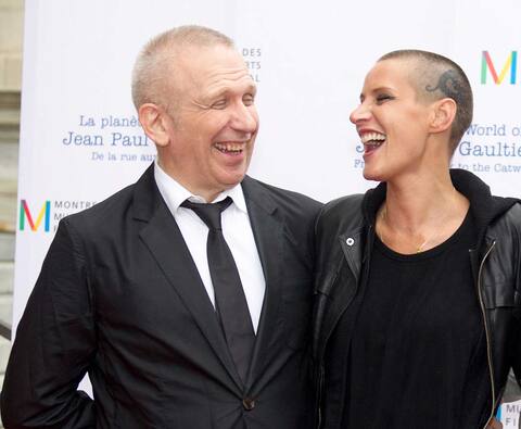 Jean-Paul Gaultier and Ève Salvail.
