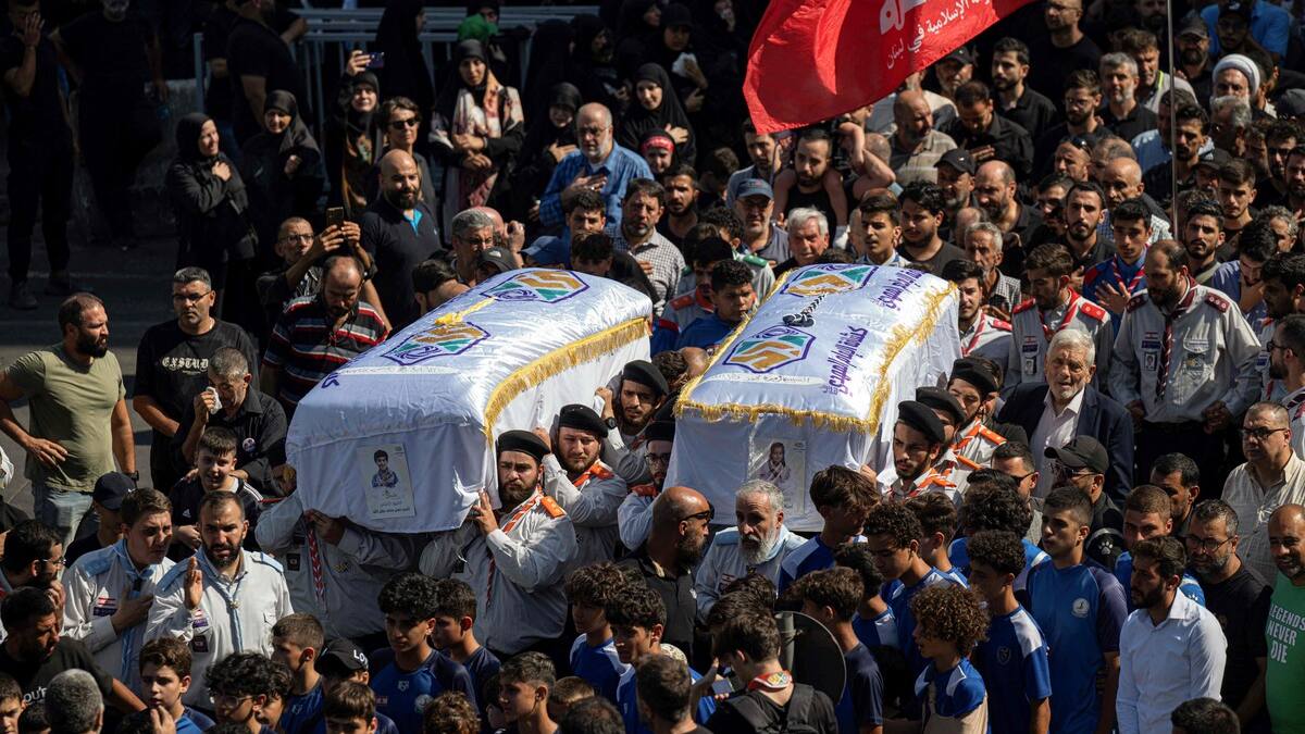 Des centaines pleurent deux enfants tués dans la frappe israélienne près de Beyrouth