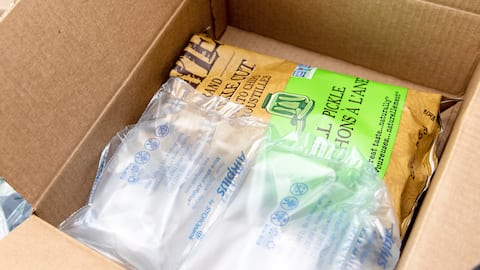 A box four times larger than a bag of Calgary Potato Chips.