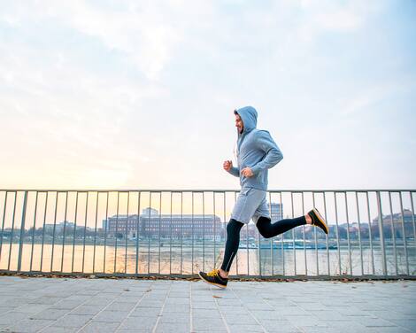 Young man running Young man running