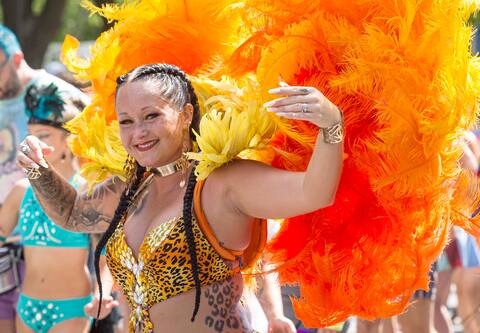 Once again, the parade was very colorful.