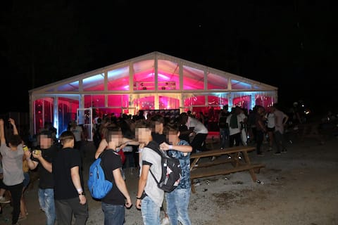 Marquee - 45 degrees north