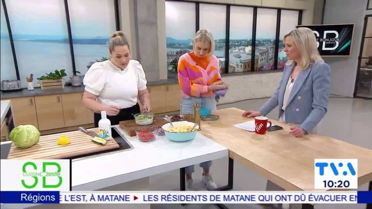 Salade de pâtes façon souvlaki