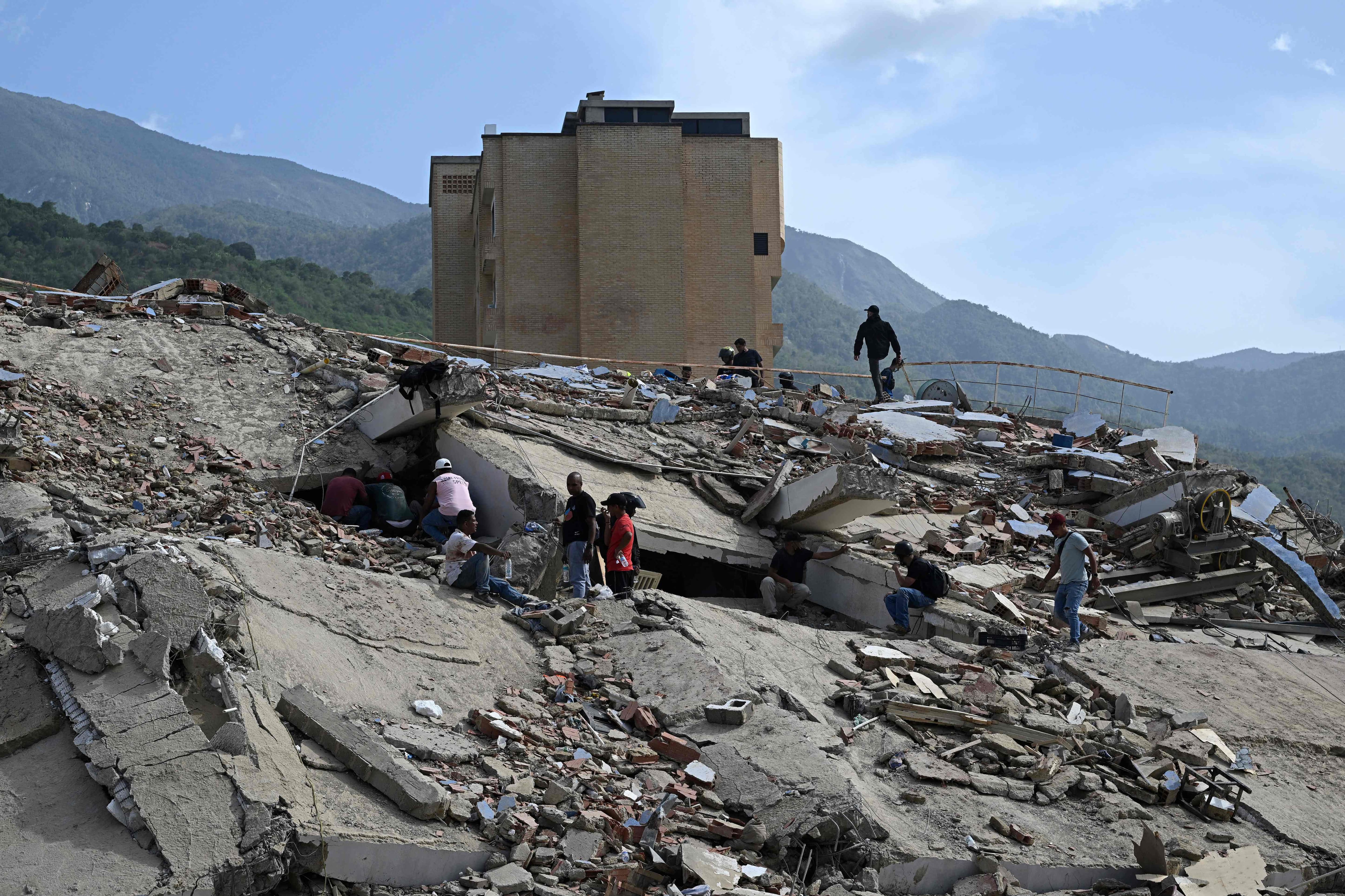 La Guaira was hit hard by the tremors.
