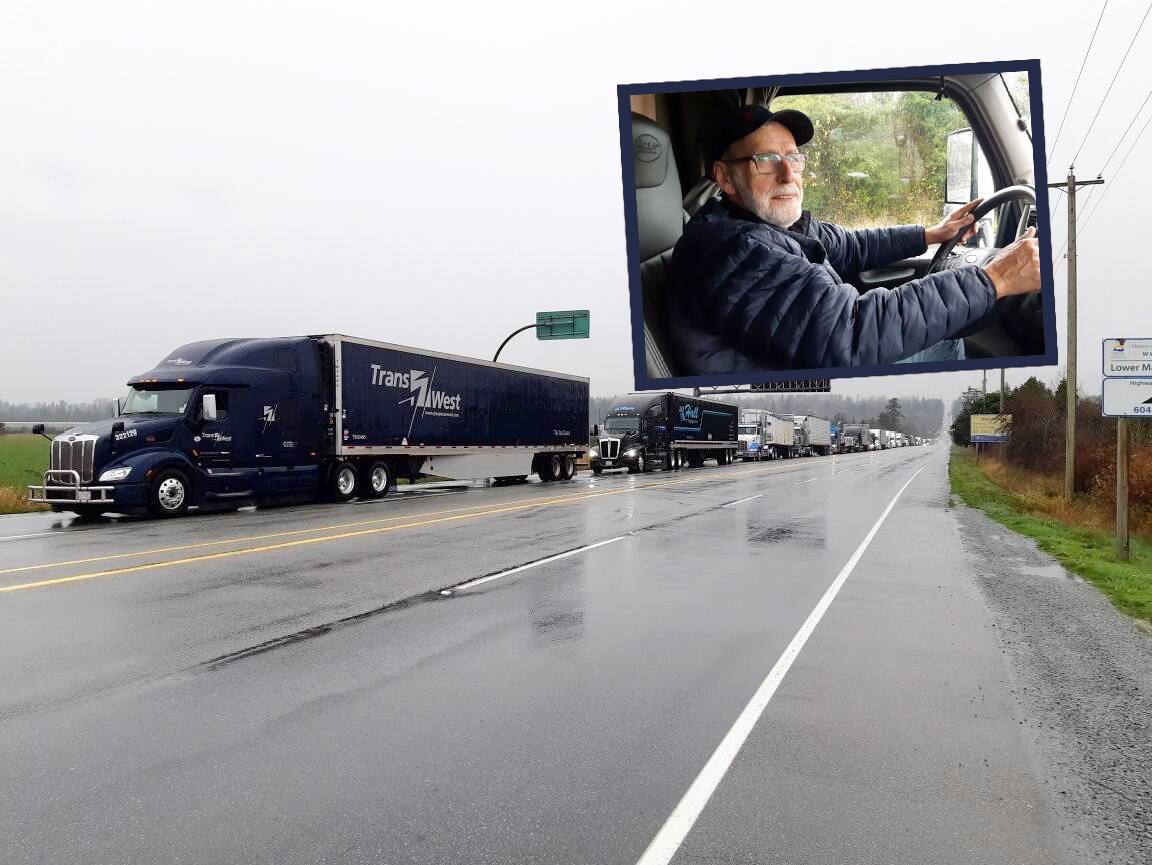 Camionneurs coinc&eacute;s par les inondations en Colombie-Britannique: &laquo;C&rsquo;est un vrai bordel&raquo;