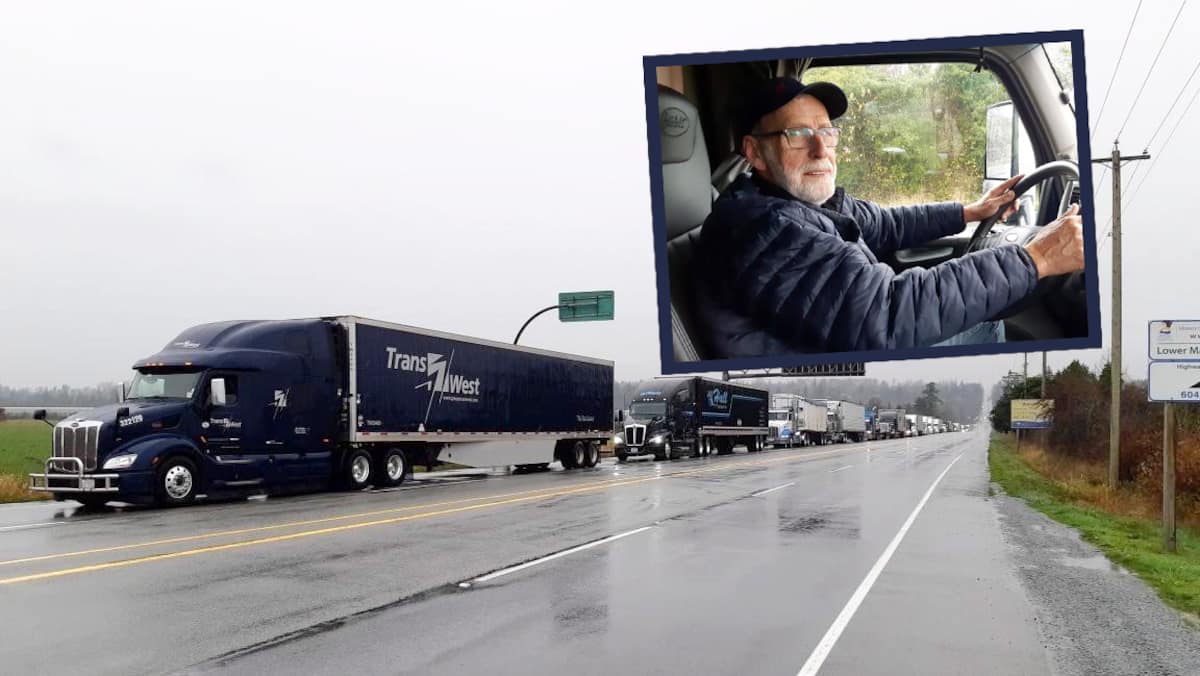 Camionneurs coincés par les inondations en Colombie-Britannique: «C’est un vrai bordel»