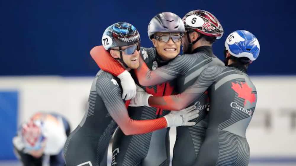Schaatsen: Canadezen op het podium Schaatsen: Canadezen op het podium