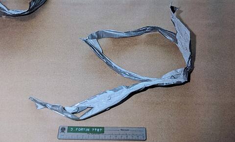 The ribbon used to tie it.