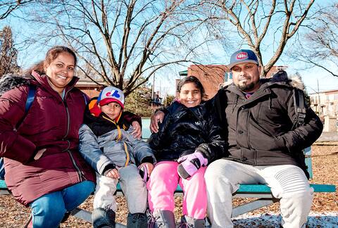 Sri Lankan refugee family
