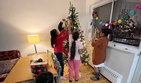 Sri Lankan refugee family