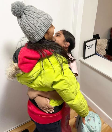 Sri Lankan refugee family