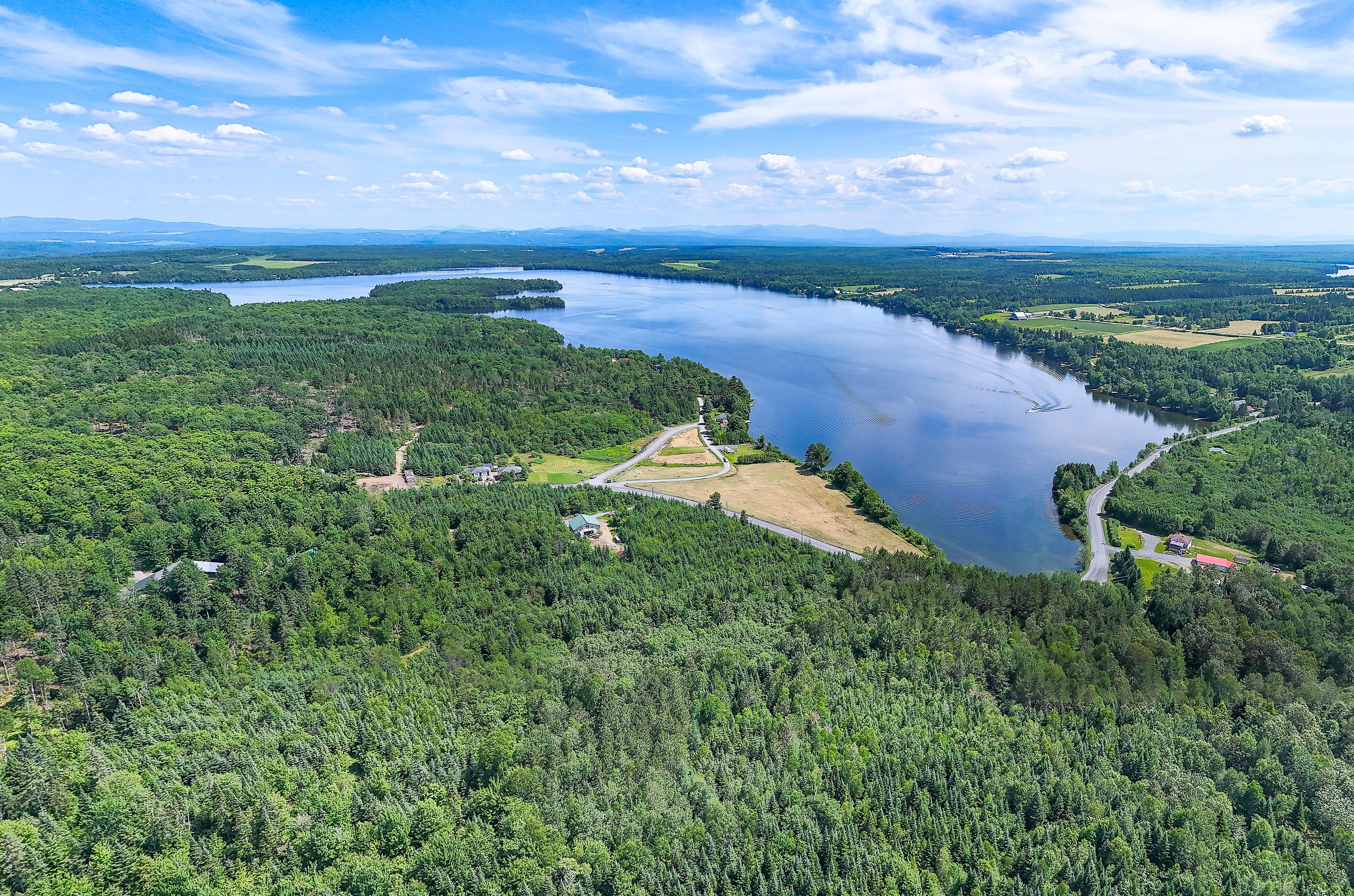 Le lac Drolet, en Estrie.