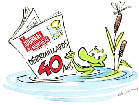 La imperdible rana Beppo de Goldstein del Journal de Montreal.