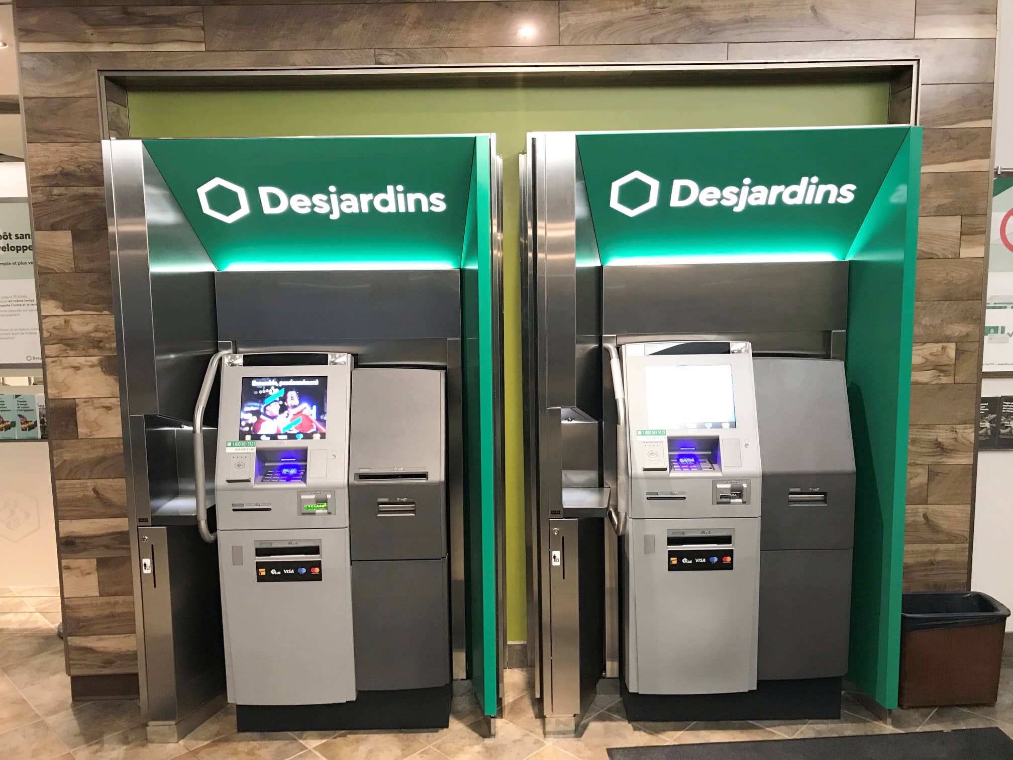 Les guichets automatiques de Desjardins &agrave; nouveau fonctionnels