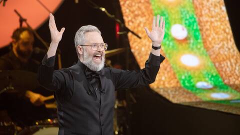 The host of the Gala Les Olivier, François Bellefeuille.