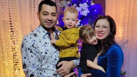 Joel Simard, a young father from Alma, plans to donate $ 500 to a local food bank.