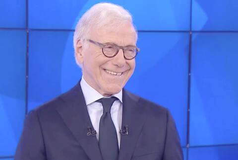 The newscaster when announcing his retirement.