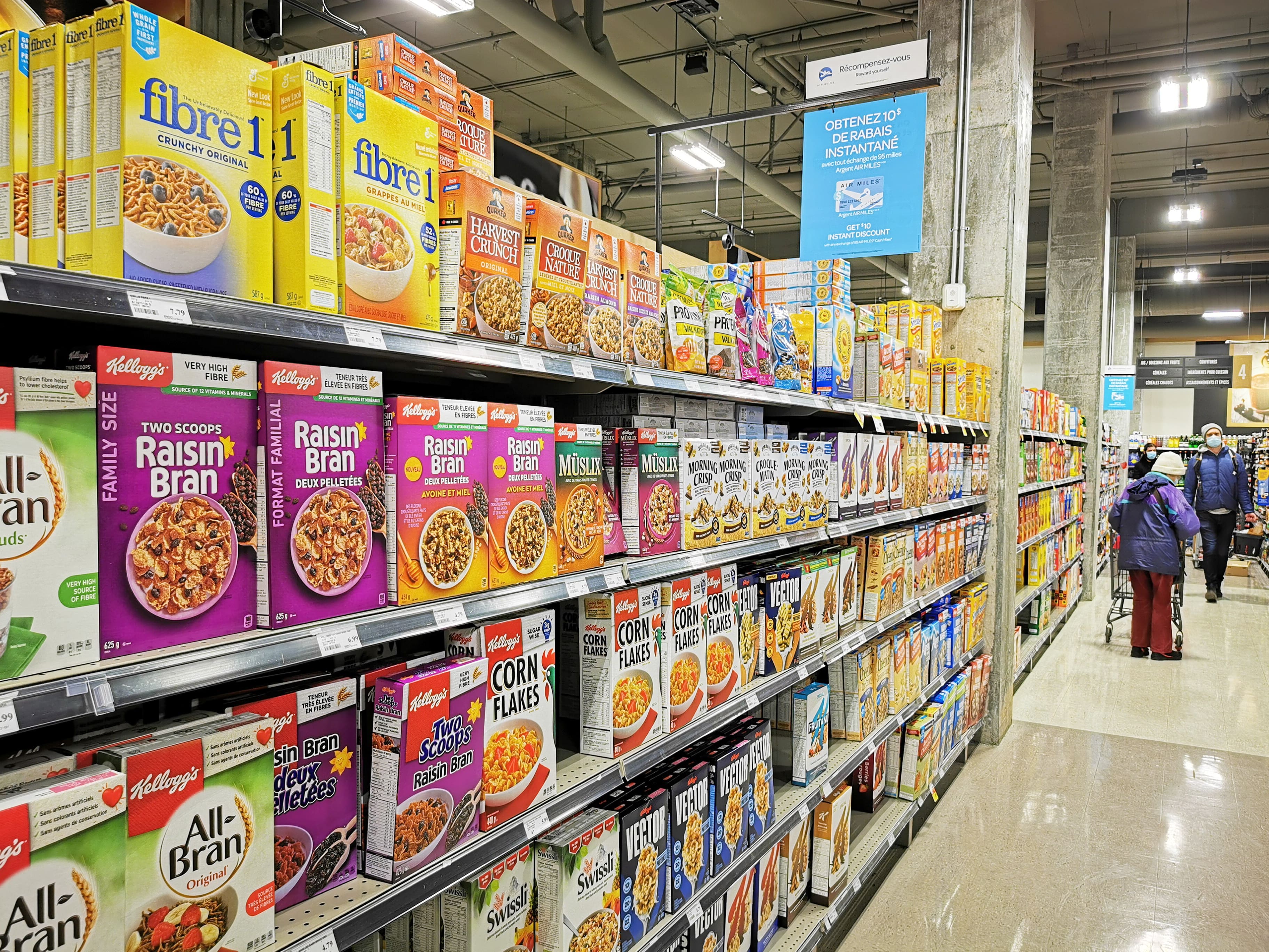 Les c&eacute;r&eacute;ales plus ch&egrave;res et jamais en rabais