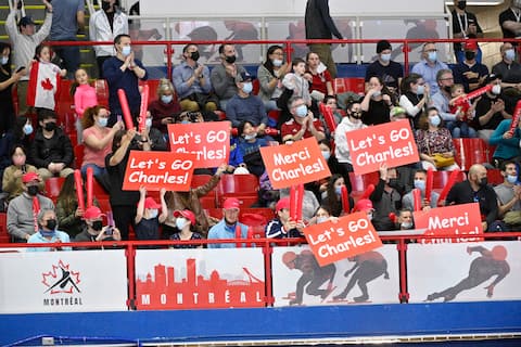 The crowds assembled at the Morris Richard Arena did not miss the opportunity to cheer on the man who has become a legend in his sport.