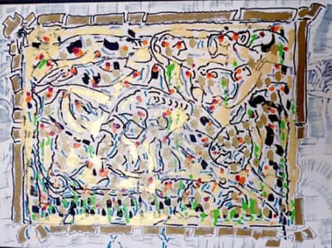 Plumage d'Or is the work of Riopelle, discovered 25 years later.