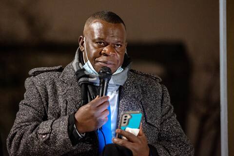 Archbishop Waltz, who died in a plane crash in Haiti on Wednesday, read a note during an awareness campaign in memory of his son Riley in January.