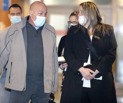 The victim, Roberto Celli, also appeared in court with his sister yesterday.