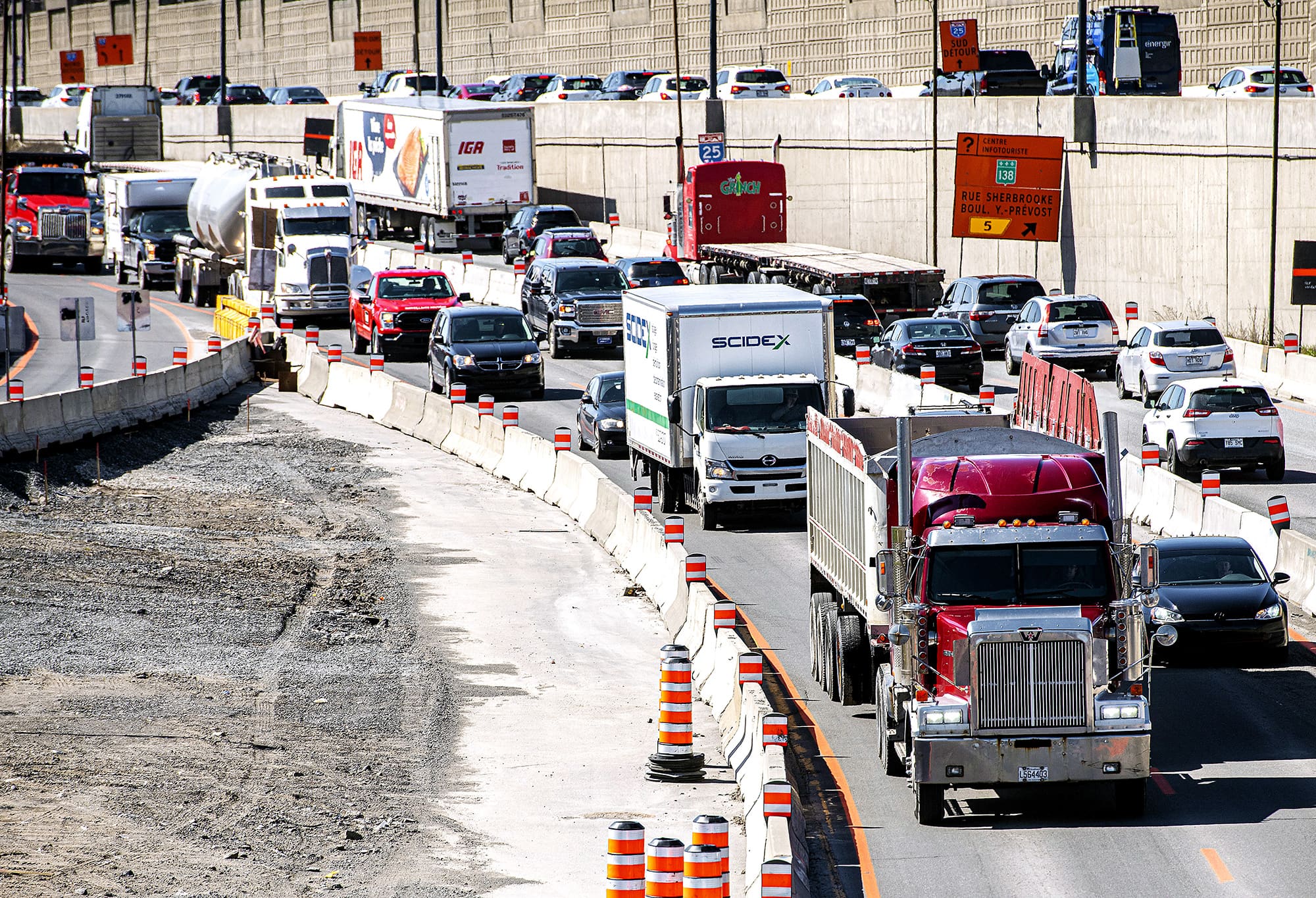 Grande r&eacute;gion de Montr&eacute;al: une autre fin de semaine des vacances de la construction marqu&eacute;e par les entraves